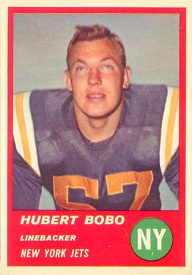 1963 Fleer Hubert Bobo #21 Football Card