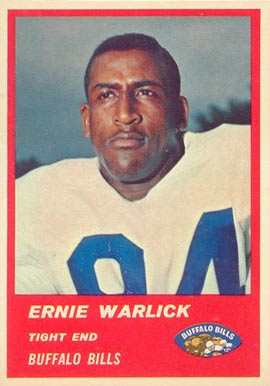 1963 Fleer Ernie Warlick #27 Football Card
