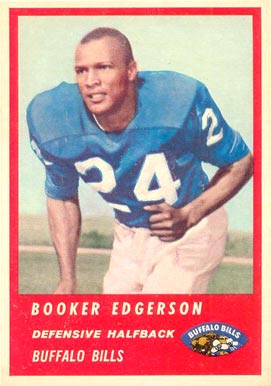 1963 Fleer Booker Edgerson #30 Football Card