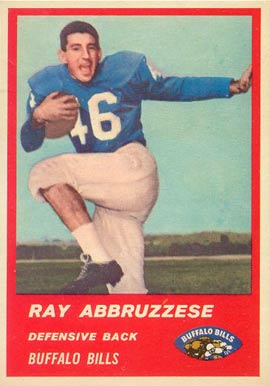 1963 Fleer Ray Abbruzzese #31 Football Card
