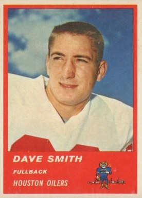 1963 Fleer Dave Smith #35 Football Card
