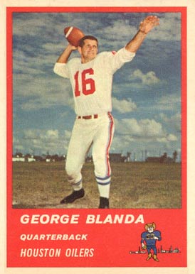 1963 Fleer George Blanda #36 Football Card