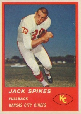 1963 Fleer Jack Spikes #46 Football Card