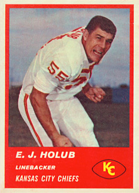 1963 Fleer E.J. Holub #52 Football Card