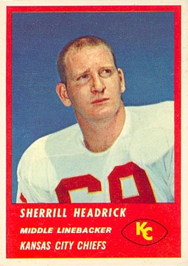 1963 Fleer Sherrill Headrick #53 Football Card