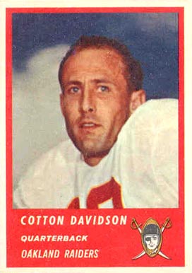 1963 Fleer Cotton Davidson #56 Football Card