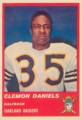 1963 Fleer Clemon Daniels #57 Football Card