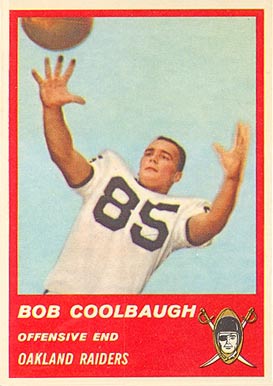 1963 Fleer Bob Coolbaugh #60 Football Card