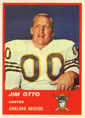1963 Fleer Jim Otto #62 Football Card