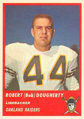 1963 Fleer Robert (Bob) Dougherty #64 Football Card