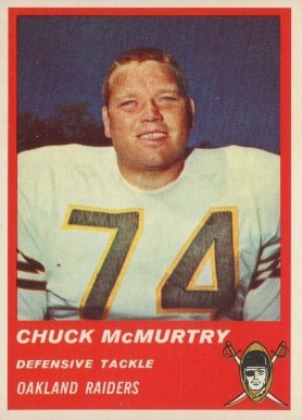 1963 Fleer Chuck McMuntry #66 Football Card