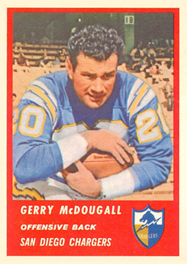1963 Fleer Gerry McDougall #67 Football Card