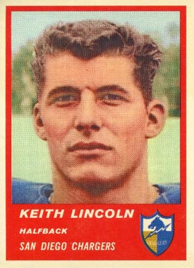 1963 Fleer Keith Lincoln #70 Football Card