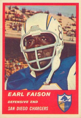 1963 Fleer Earl Faison #77 Football Card