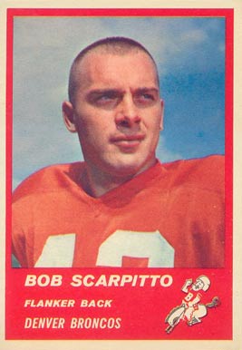1963 Fleer Bob Scarpitto #81 Football Card