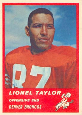 1963 Fleer Lionel Taylor #82 Football Card