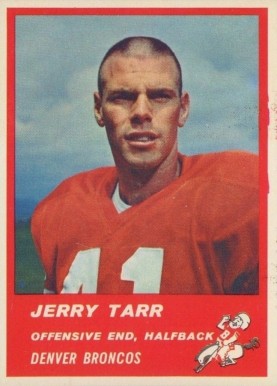 1963 Fleer Jerry Tarr #83 Football Card