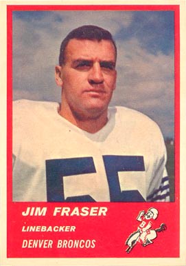 1963 Fleer Jim Fraser #86 Football Card