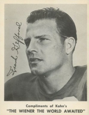 1963 Kahn's Wieners Frank Gifford # Football Card