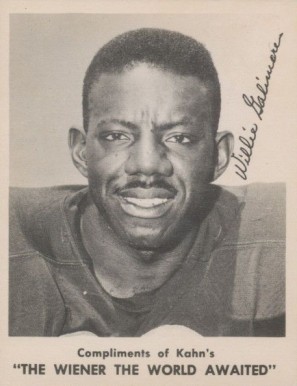 1963 Kahn's Wieners Willie Galimore # Football Card
