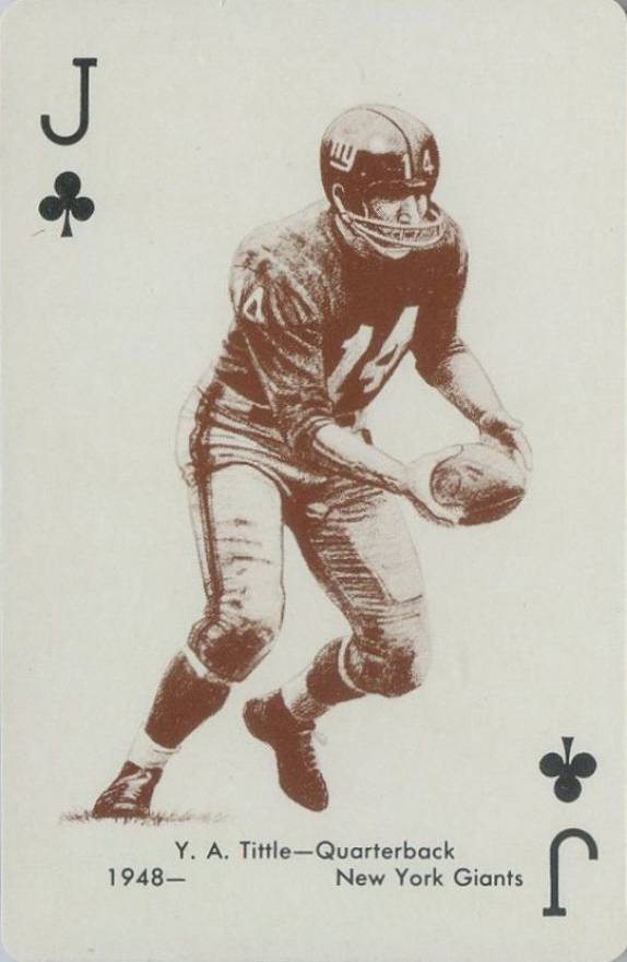 1963 Stancraft Playing Cards Y.A.. Tittle # Football Card