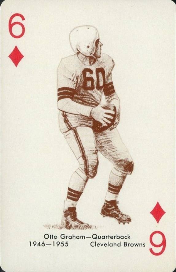 1963 Stancraft Playing Cards Otto Graham # Football Card