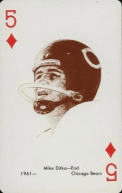 1963 Stancraft Playing Cards Mike Ditka # Football Card