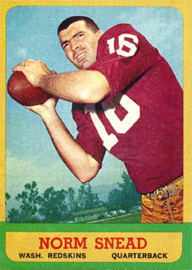 1963 Topps Norm Snead #158 Football Card