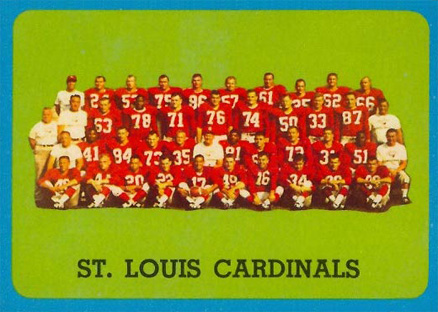 1963 Topps St. Louis Cardinals #157 Football Card