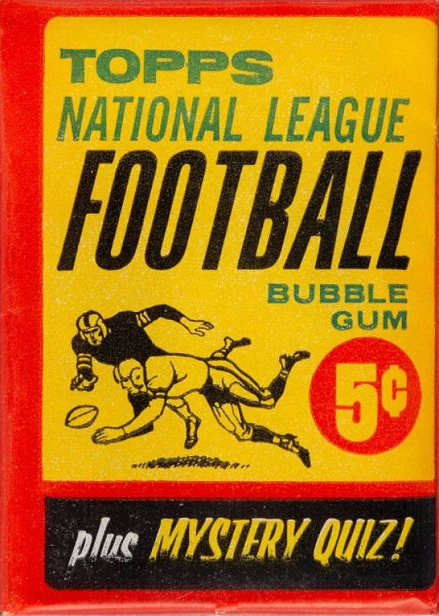 1963 Topps Wax Pack #WP Football Card