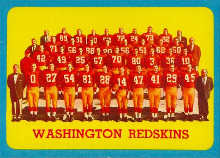 1963 Topps Washington Redskins #169 Football Card