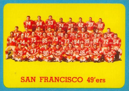 1963 Topps San Francisco 49ers #145 Football Card