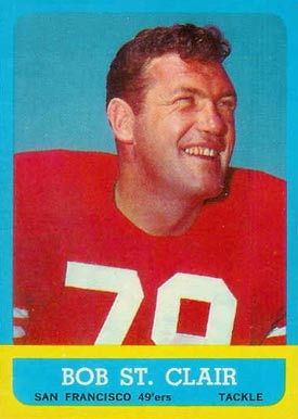 1963 Topps Bob St. Clair #140 Football Card