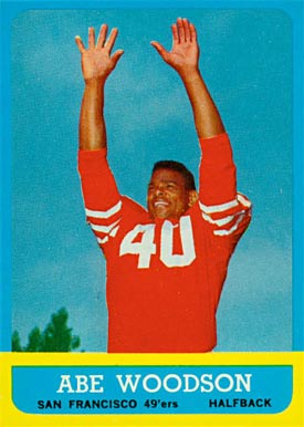 1963 Topps Abe Woodson #141 Football Card