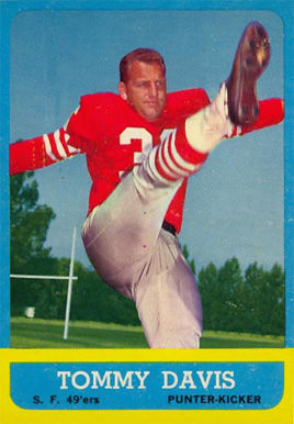 1963 Topps Tommy Davis #138 Football Card