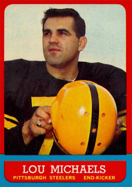 1963 Topps Lou Michaels #130 Football Card