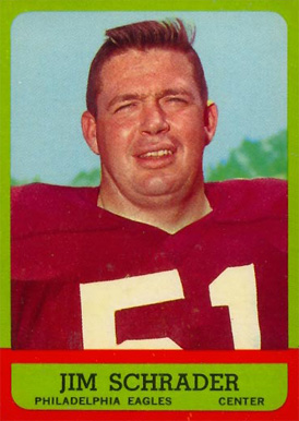 1963 Topps Jim Schrader #115 Football Card