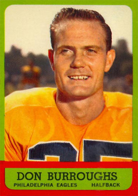 1963 Topps Don Burroughs #117 Football Card