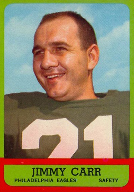 1963 Topps Jimmy Carr #120 Football Card