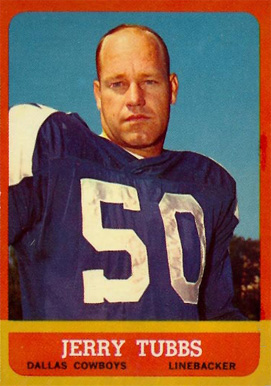 1963 Topps Jerry Tubbs #80 Football Card