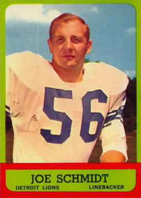 1963 Topps Joe Schmidt #35 Football Card