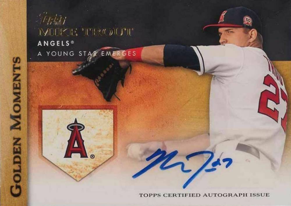 2012 Topps Golden Moments Autograph Mike Trout #GMAMT Baseball Card