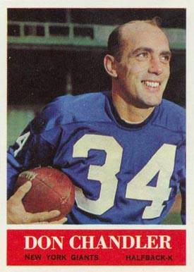 1964 Philadelphia Don Chandler #115 Football Card
