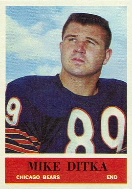1964 Philadelphia Mike Ditka #17 Football Card