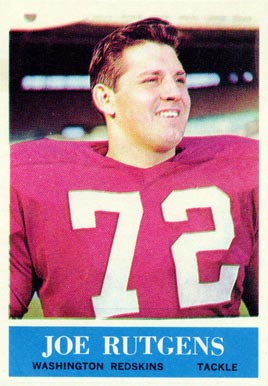 1964 Philadelphia Joe Rutgens #192 Football Card