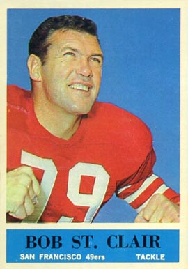 1964 Philadelphia Bob St. Clair #164 Football Card