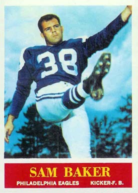 1964 Philadelphia Sam Baker #127 Football Card