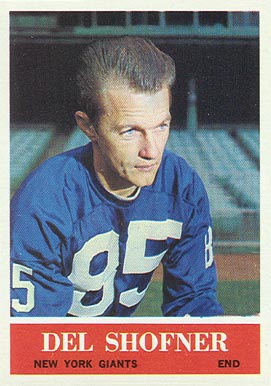 1964 Philadelphia Del Shofner #123 Football Card