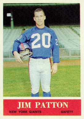 1964 Philadelphia Jim Patton #122 Football Card