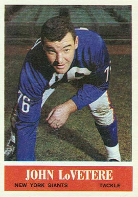 1964 Philadelphia John LoVrtere #120 Football Card